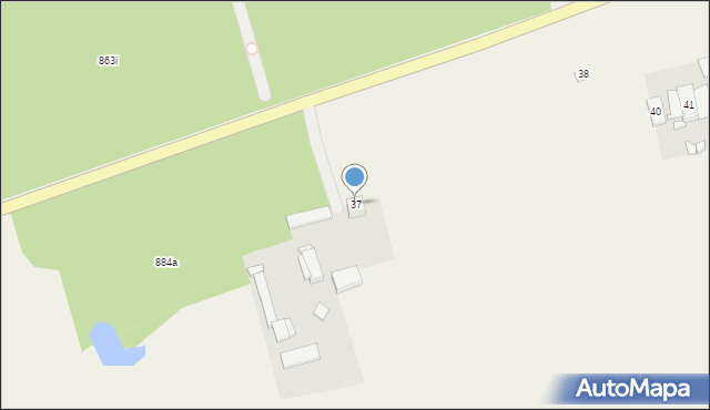 Piaski, Piaski, 37, mapa Piaski