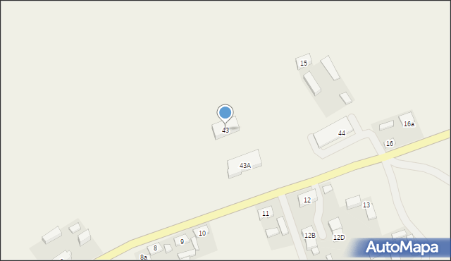 Piaski, Piaski, 43, mapa Piaski