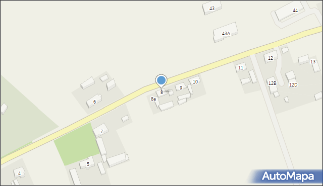 Piaski, Piaski, 8, mapa Piaski