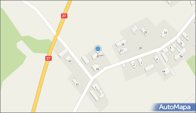 Piaski, Piaski, 42, mapa Piaski