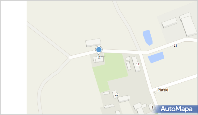 Piaski, Piaski, 12, mapa Piaski
