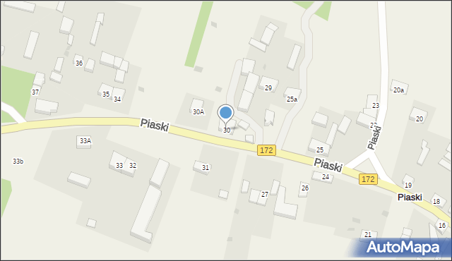 Piaski, Piaski, 30, mapa Piaski