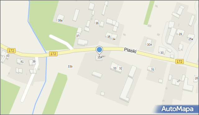 Piaski, Piaski, 33A, mapa Piaski