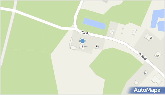 Piaski, Piaski, 1, mapa Piaski