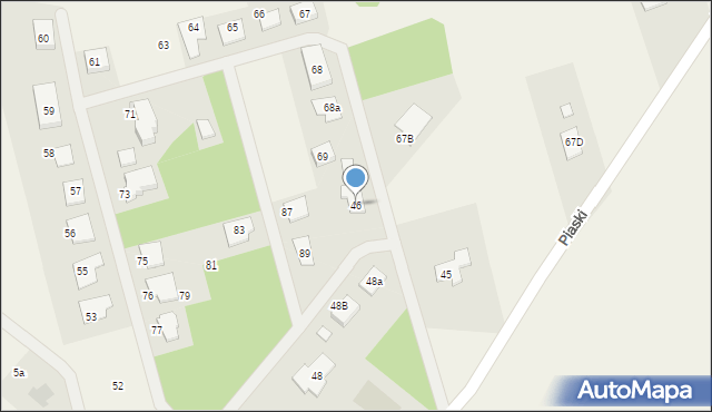 Piaski, Piaski, 46, mapa Piaski