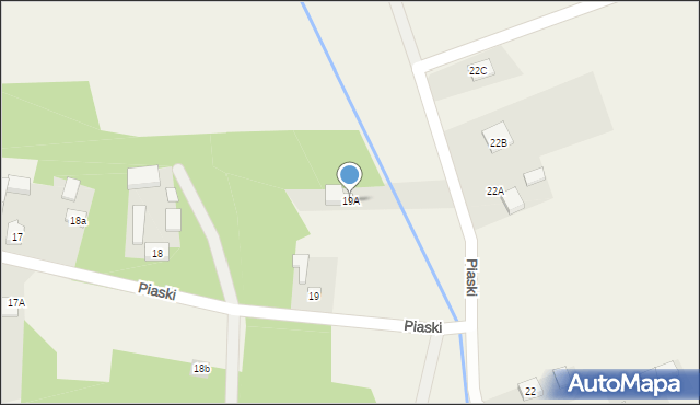 Piaski, Piaski, 19A, mapa Piaski