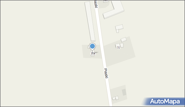 Piaski, Piaski, 30a, mapa Piaski