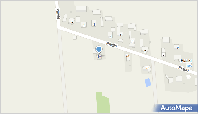 Piaski, Piaski, 3A, mapa Piaski