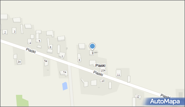 Piaski, Piaski, 9, mapa Piaski