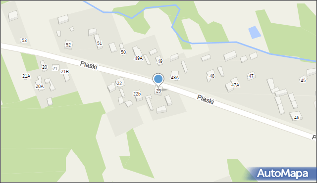 Piaski, Piaski, 23, mapa Piaski