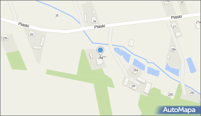 Piaski, Piaski, 26e, mapa Piaski