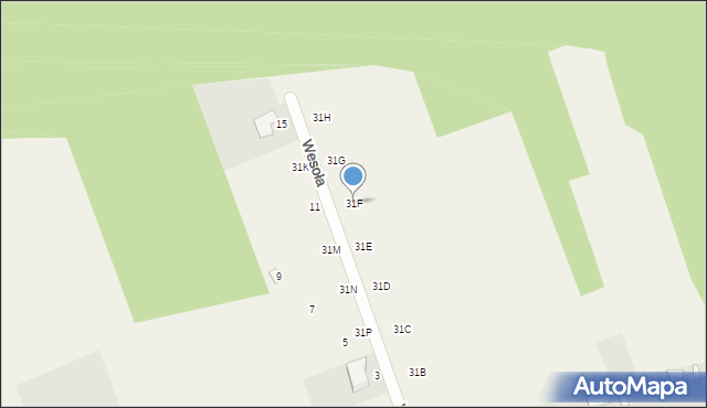 Piaski, Piaski, 31F, mapa Piaski