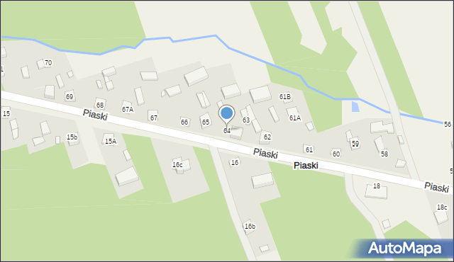 Piaski, Piaski, 64, mapa Piaski