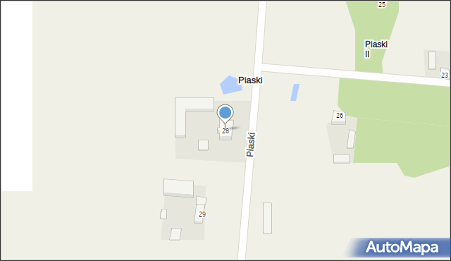 Piaski, Piaski, 28, mapa Piaski