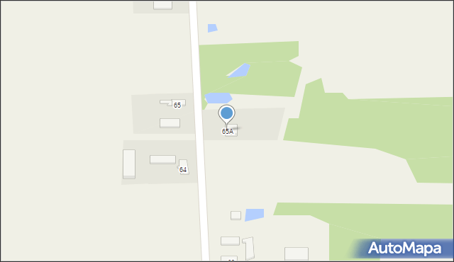 Piaski, Piaski, 65A, mapa Piaski