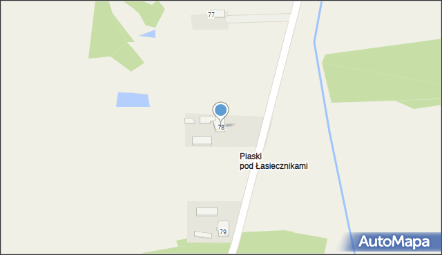 Piaski, Piaski, 78, mapa Piaski