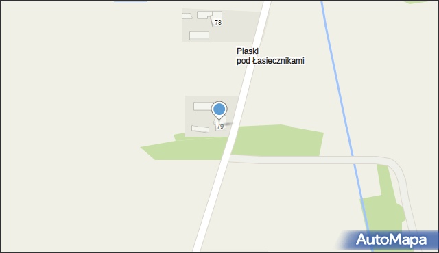 Piaski, Piaski, 79, mapa Piaski