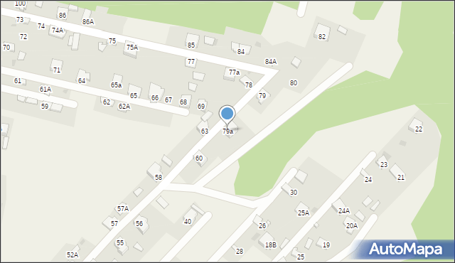 Piaski Brzóstowskie, Piaski Brzóstowskie, 79a, mapa Piaski Brzóstowskie