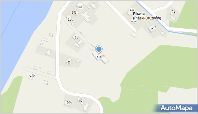Piaski-Drużków, Piaski-Drużków, 61b, mapa Piaski-Drużków