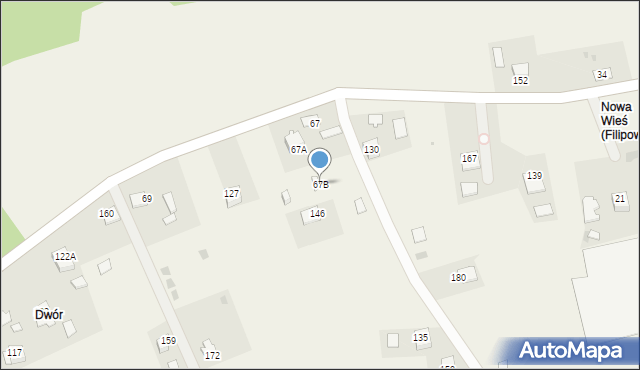 Piaski-Drużków, Piaski-Drużków, 67B, mapa Piaski-Drużków