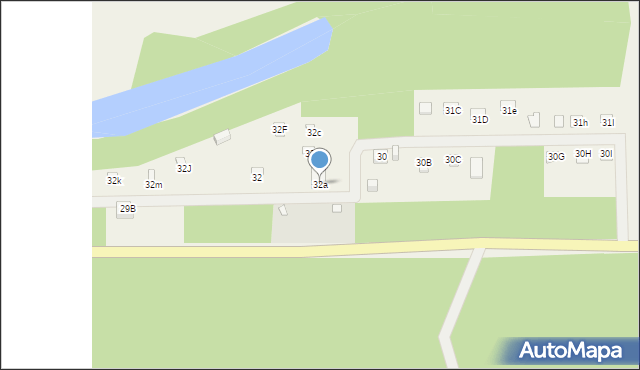 Piaski Duchowne, Piaski Duchowne, 32a, mapa Piaski Duchowne