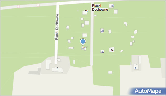 Piaski Duchowne, Piaski Duchowne, 7m, mapa Piaski Duchowne