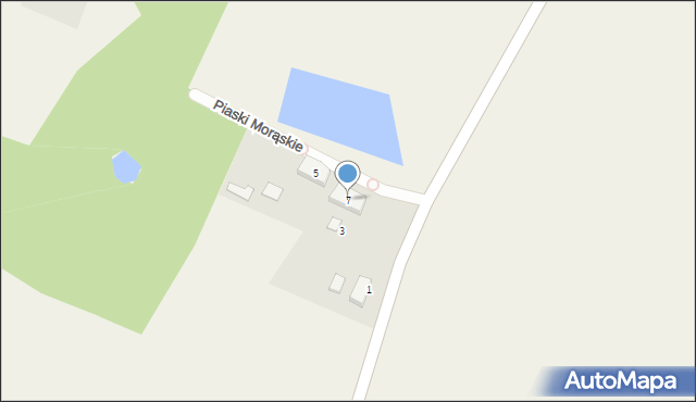 Piaski Morąskie, Piaski Morąskie, 7, mapa Piaski Morąskie
