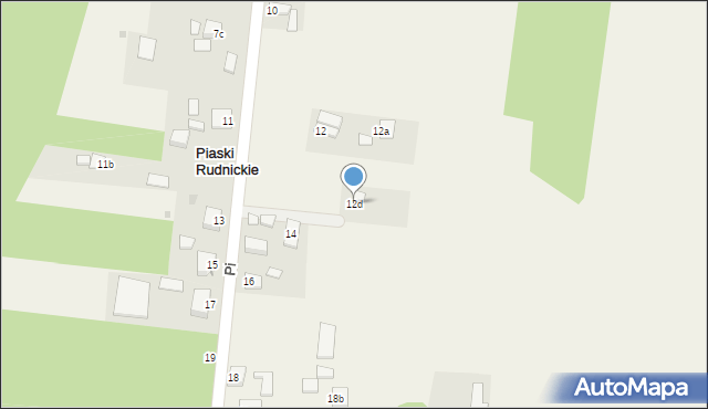 Piaski Rudnickie, Piaski Rudnickie, 12d, mapa Piaski Rudnickie
