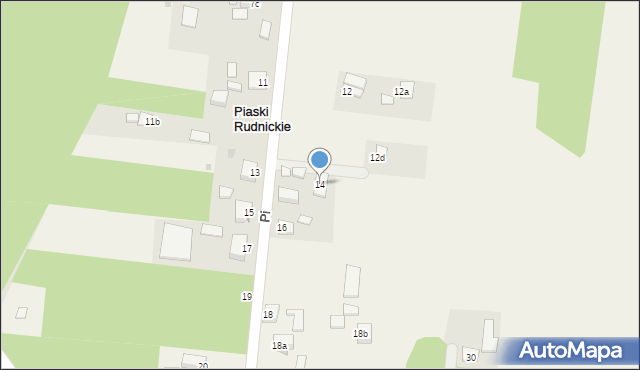 Piaski Rudnickie, Piaski Rudnickie, 14, mapa Piaski Rudnickie