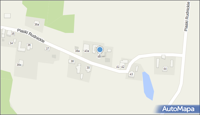 Piaski Rudnickie, Piaski Rudnickie, 40b, mapa Piaski Rudnickie