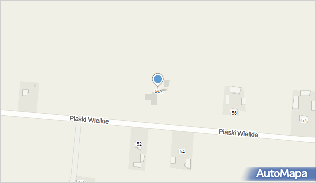 Piaski Wielkie, Piaski Wielkie, 56A, mapa Piaski Wielkie