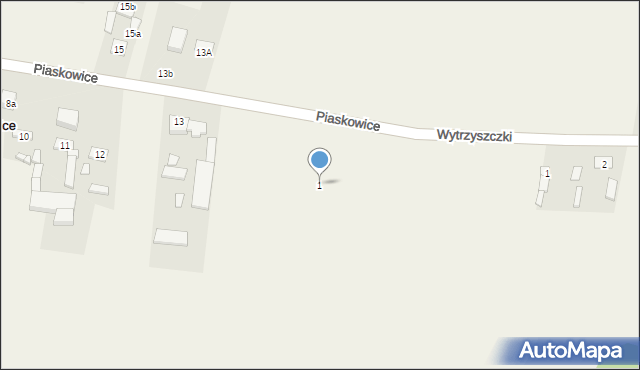 Piaskowice, Piaskowice, 1, mapa Piaskowice