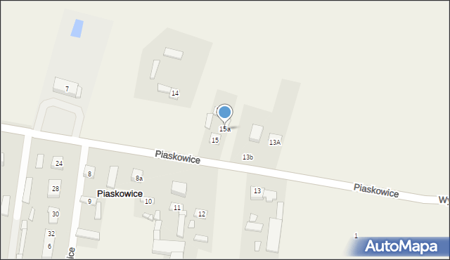 Piaskowice, Piaskowice, 15a, mapa Piaskowice