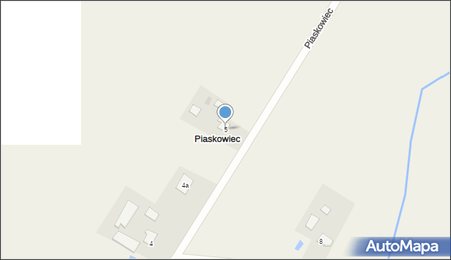 Piaskowiec, Piaskowiec, 5, mapa Piaskowiec
