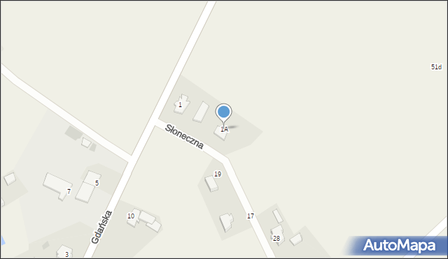 Piaskowiec, Piaskowiec, 1A, mapa Piaskowiec