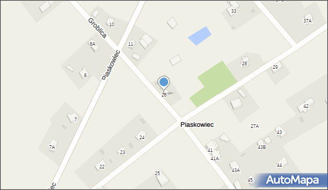 Piaskowiec, Piaskowiec, 26, mapa Piaskowiec