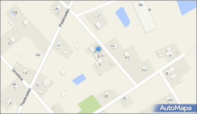 Piaskowiec, Piaskowiec, 31, mapa Piaskowiec