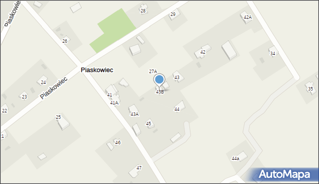 Piaskowiec, Piaskowiec, 43B, mapa Piaskowiec