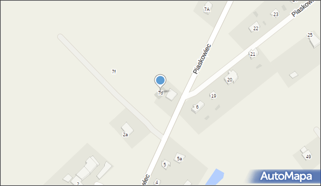 Piaskowiec, Piaskowiec, 7d, mapa Piaskowiec
