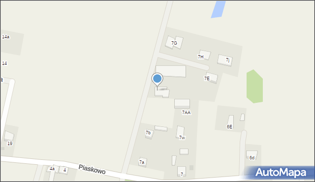 Piaskowo, Piaskowo, 7d, mapa Piaskowo