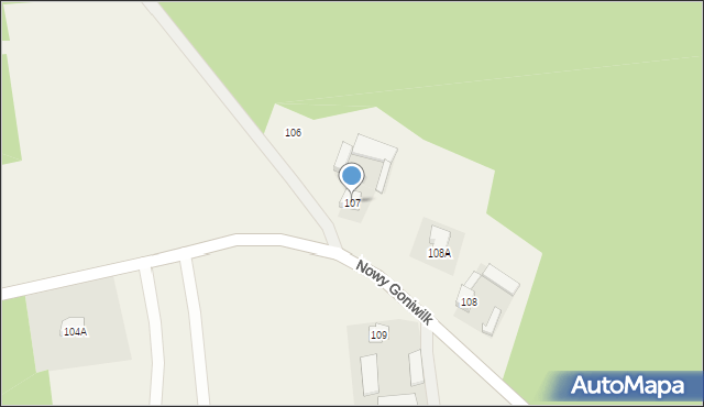 Piastów, Piastów, 107, mapa Piastów