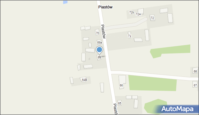 Piastów, Piastów, 69, mapa Piastów