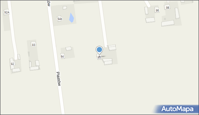 Piastów, Piastów, 95, mapa Piastów