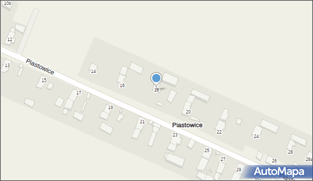 Piastowice, Piastowice, 18, mapa Piastowice
