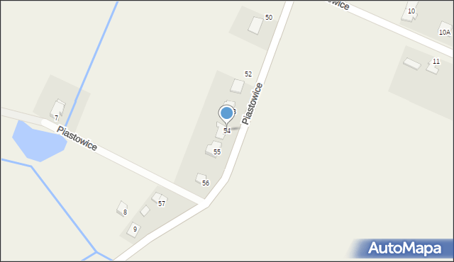 Piastowice, Piastowice, 54, mapa Piastowice