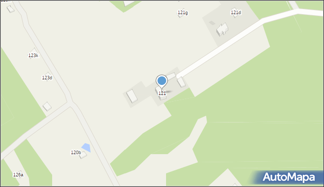 Piasutno, Piasutno, 121, mapa Piasutno