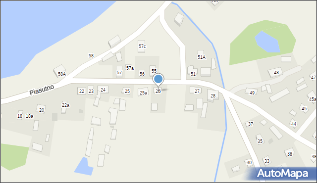 Piasutno, Piasutno, 26, mapa Piasutno