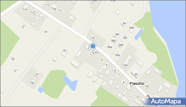 Piasutno, Piasutno, 3, mapa Piasutno