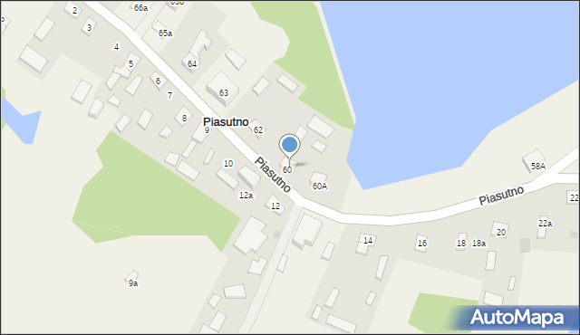 Piasutno, Piasutno, 68, mapa Piasutno