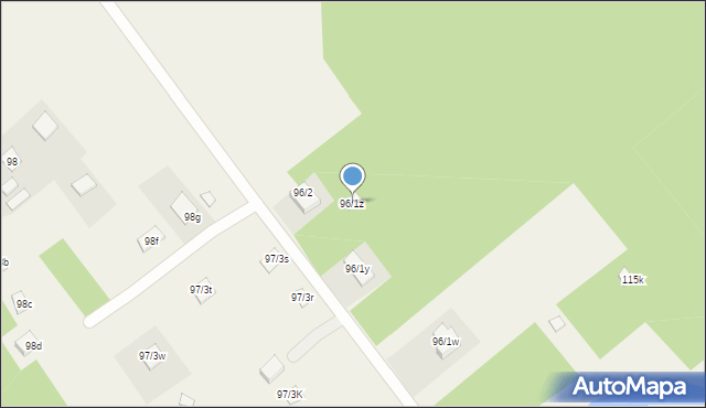 Piasutno, Piasutno, 96/1z, mapa Piasutno